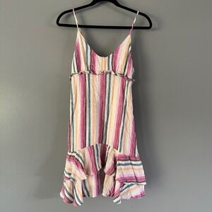 RAILS Martina Mini Dress in Avila Stripe Linen Blend XS‎